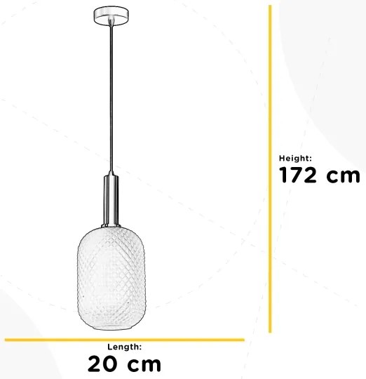 ONLI - Závesný luster na lanku PIGNA 1xE27/15W/230V