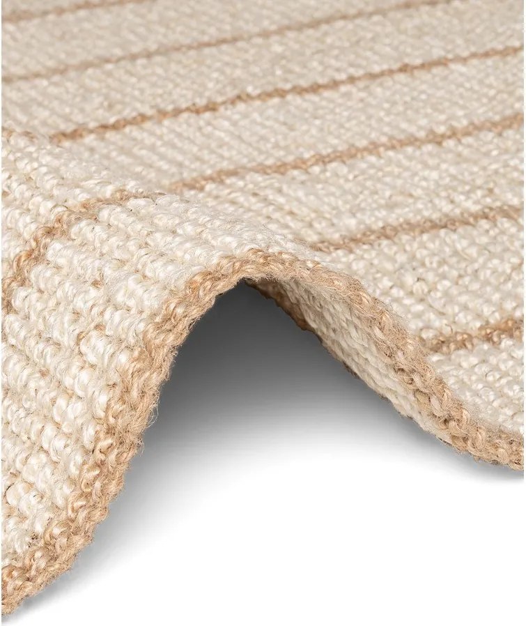 Krémový ručne tkaný jutový koberec 160x230 cm Harvest Sierra – Elle Decoration