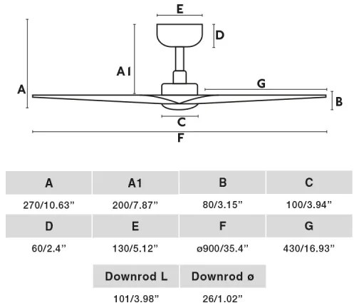 FARO 33825WT-1TW- LED Stm. str. vent. HEY S LED/10W/230V čierna pr. 90 cm WT + DO
