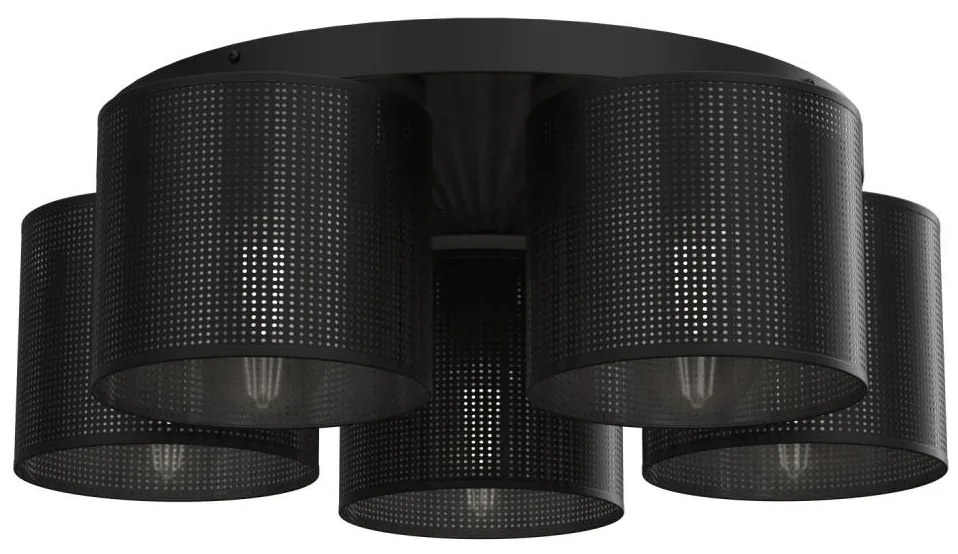 Luster prisadený LOFT SHADE 5xE27/60W/230V čierna