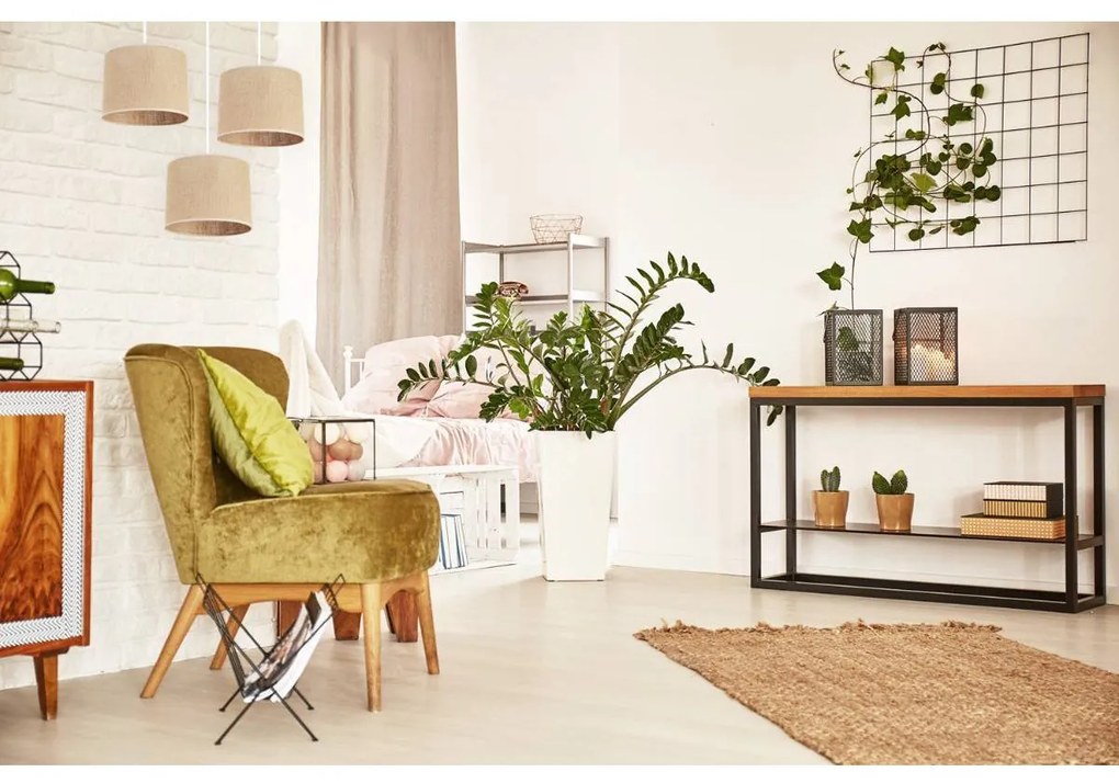 Závesné svietidlo Juta, 3x jutové tienidlo, (výber z 2 farieb konštrukcie), o