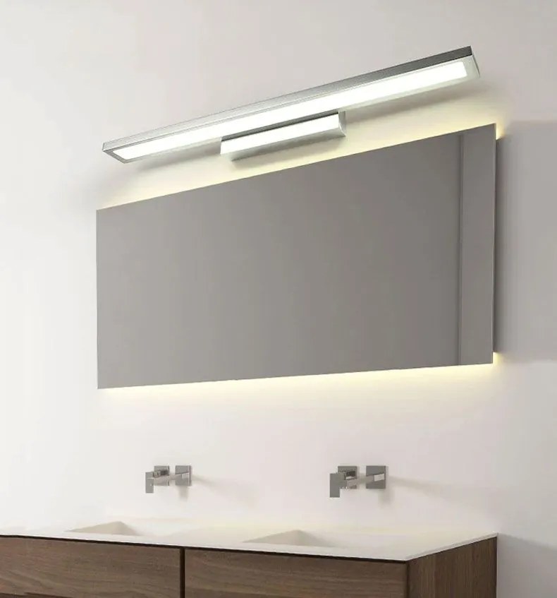 Toolight Toolight, LED kúpeľňové svietidlo nad zrkadlo 40cm APP839-1W, chrómová, OSW-06689