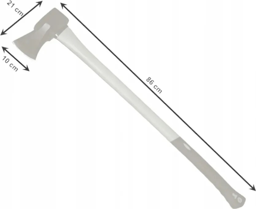 CH Sekera na štiepanie dreva 3000 g / 86 cm