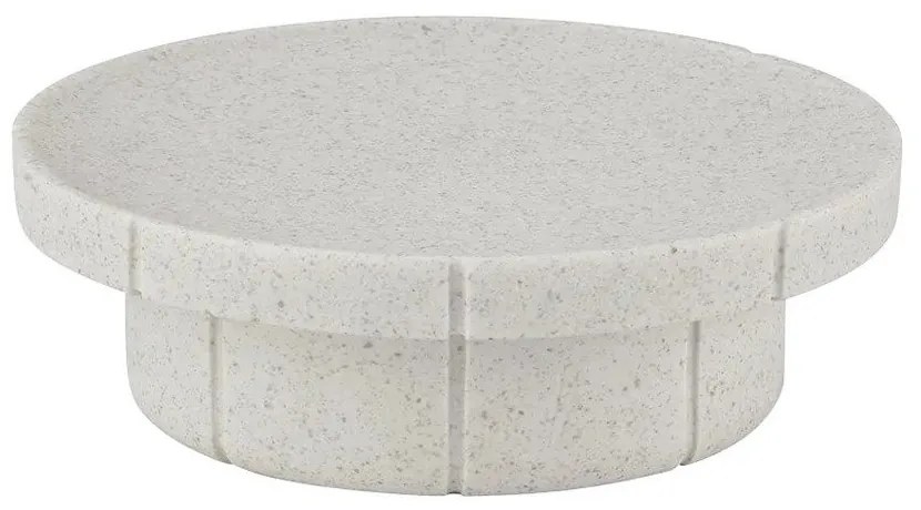 Krémovobiela nádobka na mydlo z polyresínu Kua – Blomus