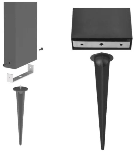 LED solárna lampa so senzorom LED/4,4W/3,7V 2200 mAh IP44