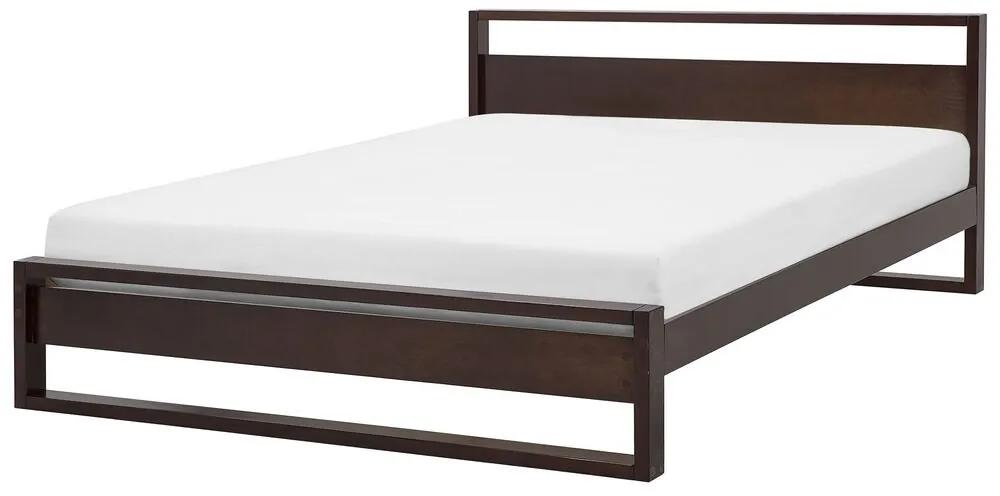 Manželská posteľ 180 cm GIACOMO (s roštom) (tmavé drevo). Vlastná spoľahlivá doprava až k Vám domov. 1007289