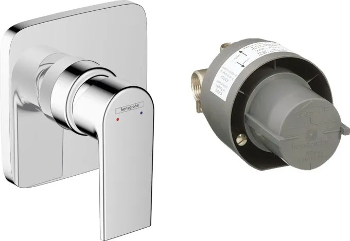 Hansgrohe Vernis Shape, sprchová batéria pod omietku, s telesom, chrómová, HAN-71662000
