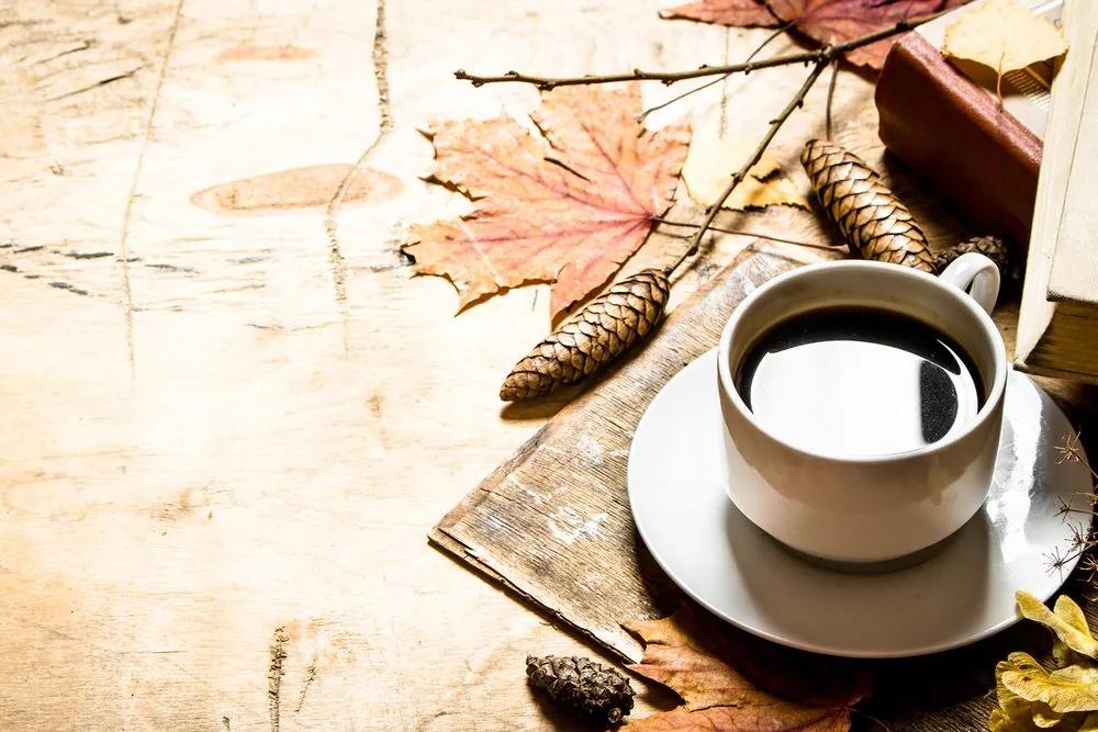 Obraz jesenná šálka kávy Varianta: 120x80