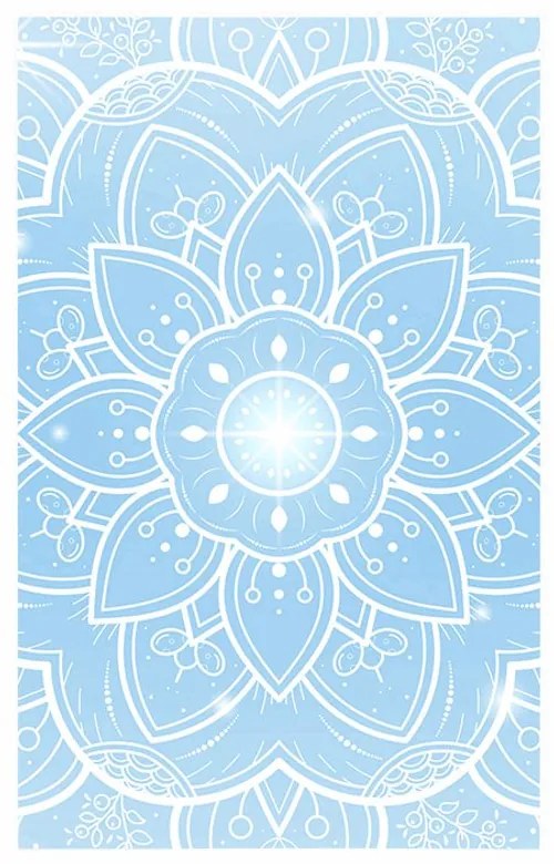 Plagát orientálna Mandala - 60x90 silver