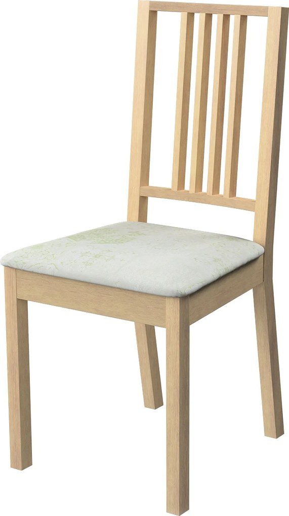 Poťah na stoličku Börje farba produktu zelená látka lesklá, zapletaná, vzorované