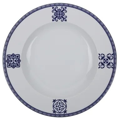 24-dielna jedálenská súprava, modrá, porcelán