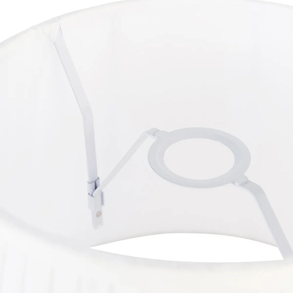 Plisovaný tienidlo biele 45/30 cm