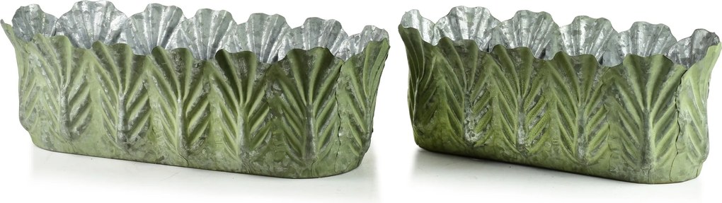 Sada 2 ks květináčů MARINA VIII zelená