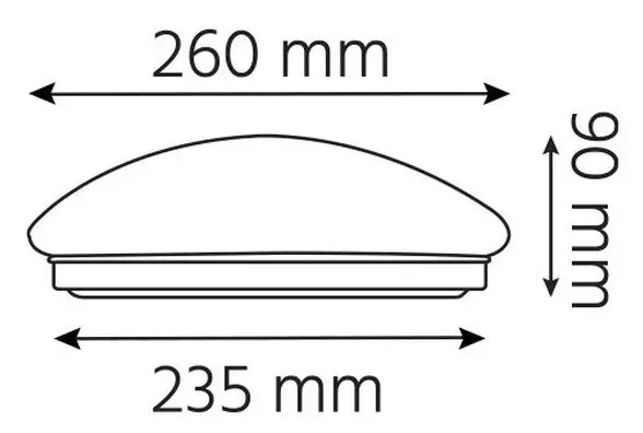 INQ Svietidlo s pohybovým senzorom LED Vika 12W 830 PLC030PWW PLC030PWW