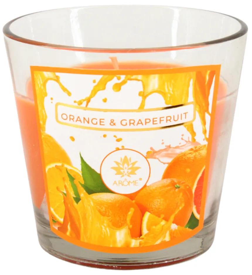 ARÔME Vonná sviečka 120 g Pomaranč a grep