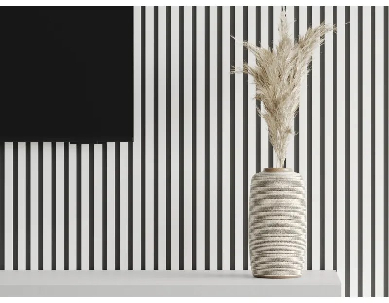 Mexen Lam-B, stenové lamely 275 × 31,5 cm, HDF doska 4 mm, biela lesklá, S100-275317-2812-054