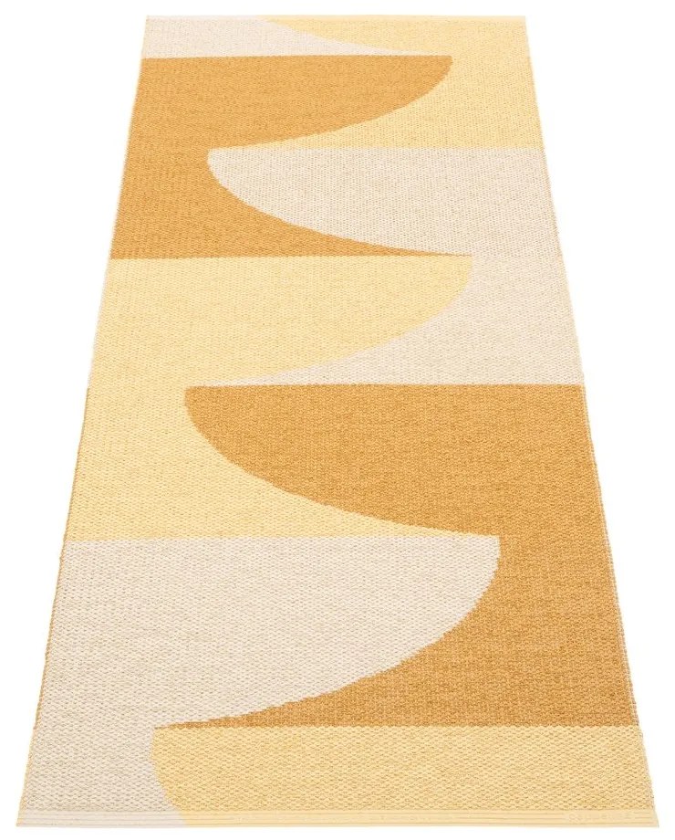 Okrovožltý vnútorný a vonkajší behúň 70x180 cm Hill Ochre Pale Yellow – Pappelina