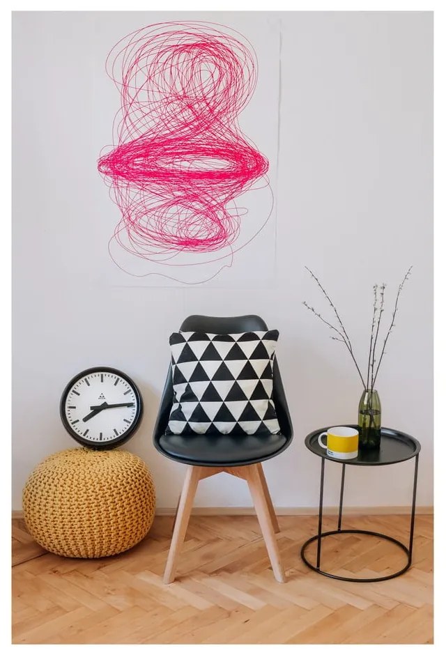 Sada 2 čiernych stoličiek s bukovými nohami loomi.design Retro