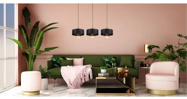 Luster na lanku VEST 3xE27/60W/230V