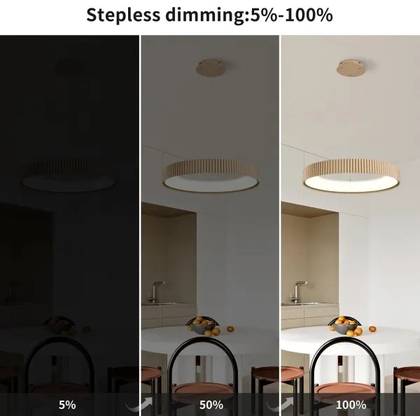 Brilagi - stmievateľný LED luster na lanku FALCON MODERN LED/54W/230V 60 cm béžová+ DO