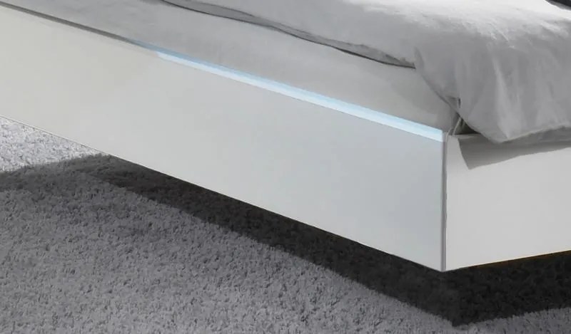 Zostava spálne Nora 180x200 cm, biela/grafitová