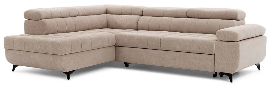 Rohová sedacia súprava rozkladany Dragonis Ľavý - béžový Crown 2 Beige