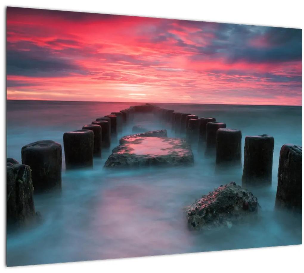 Obraz - Skaly v mori (70x50 cm)