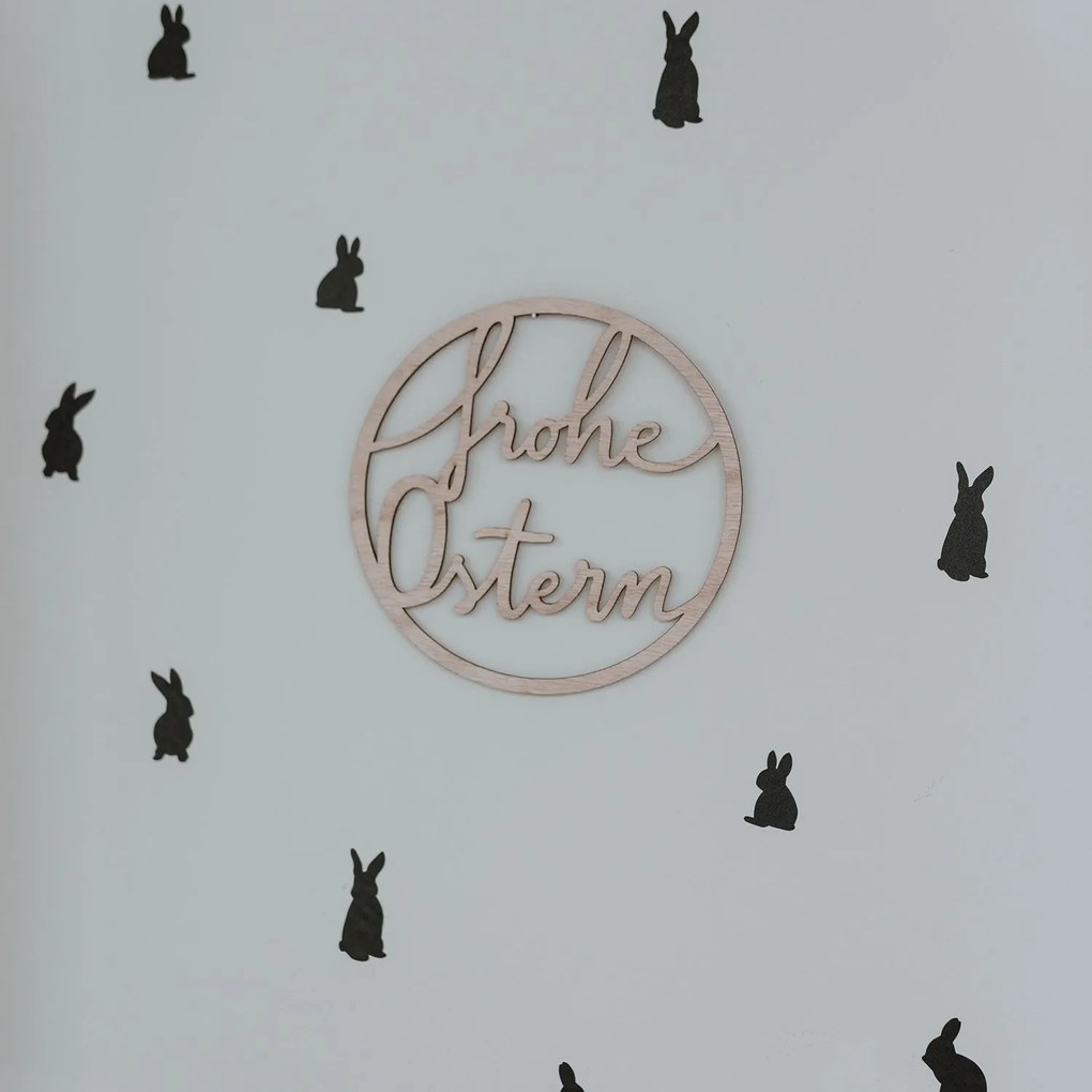Eulenschnitt Samolepky na stenu Bunnies Black 24 ks