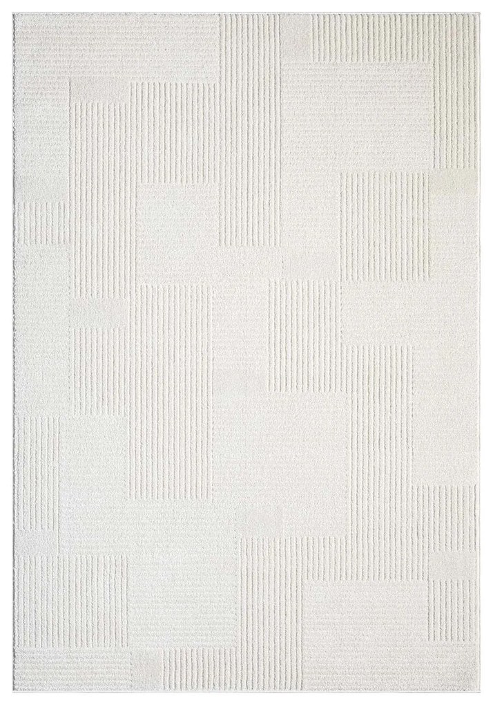 Dekorstudio Moderný koberec do obývačky FLAIR 177 - krémový Rozmer koberca: 80x150cm