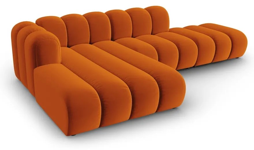 Oranžová rohová pohovka (ľavý roh) Lupine – Micadoni Home