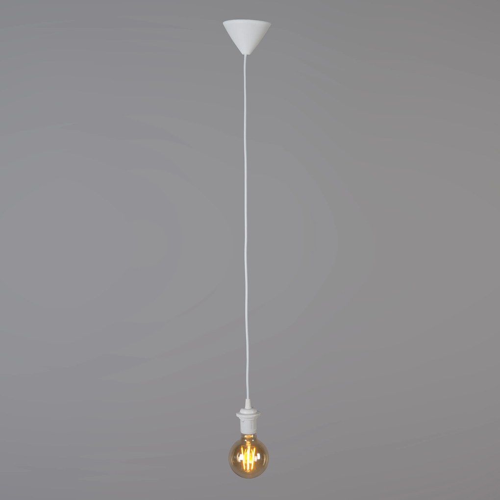 Sada 4 retro závesných svietidiel ružová 45 cm - Granny