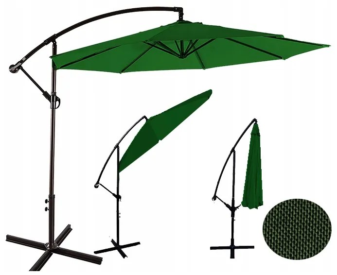 Záhradný slnečník Sunny - zelený 300cm