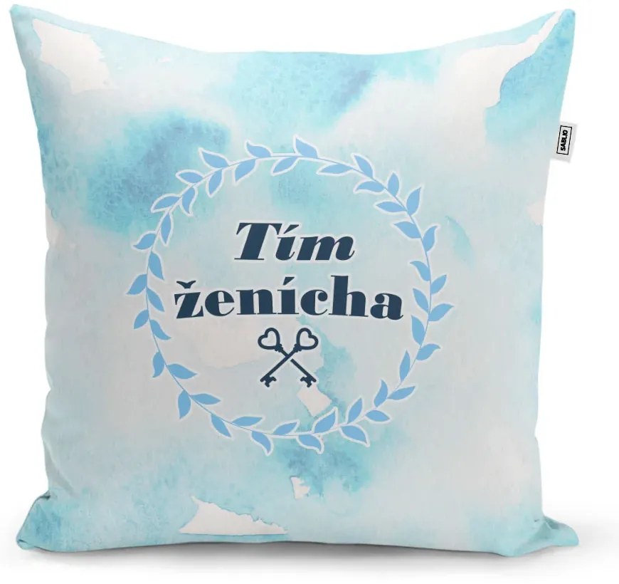 Sablio Vankúš Tím ženícha kľúče: 40x40 cm