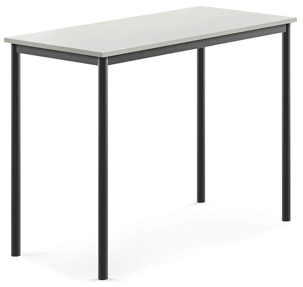 Stôl SONITUS, 1200x600x900 mm, HPL - šedá, antracit