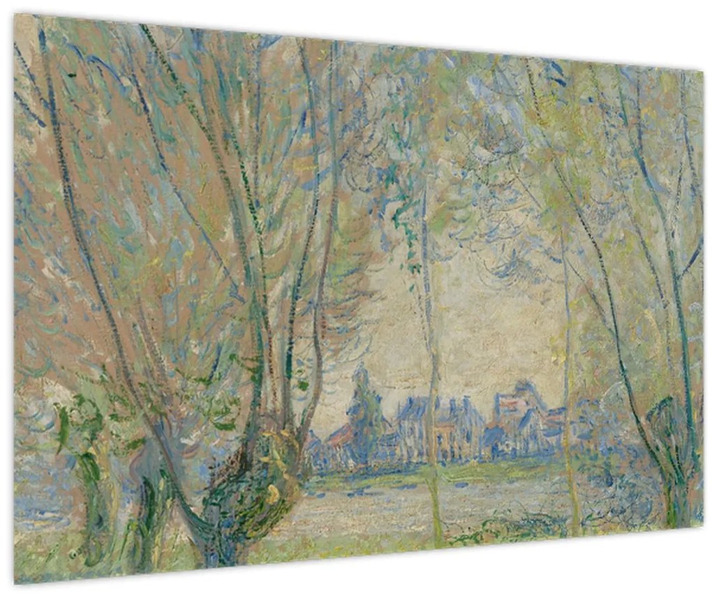 Obraz - Claude Monet, Woman Seated under the Willows, reprodukcia (90x60 cm)