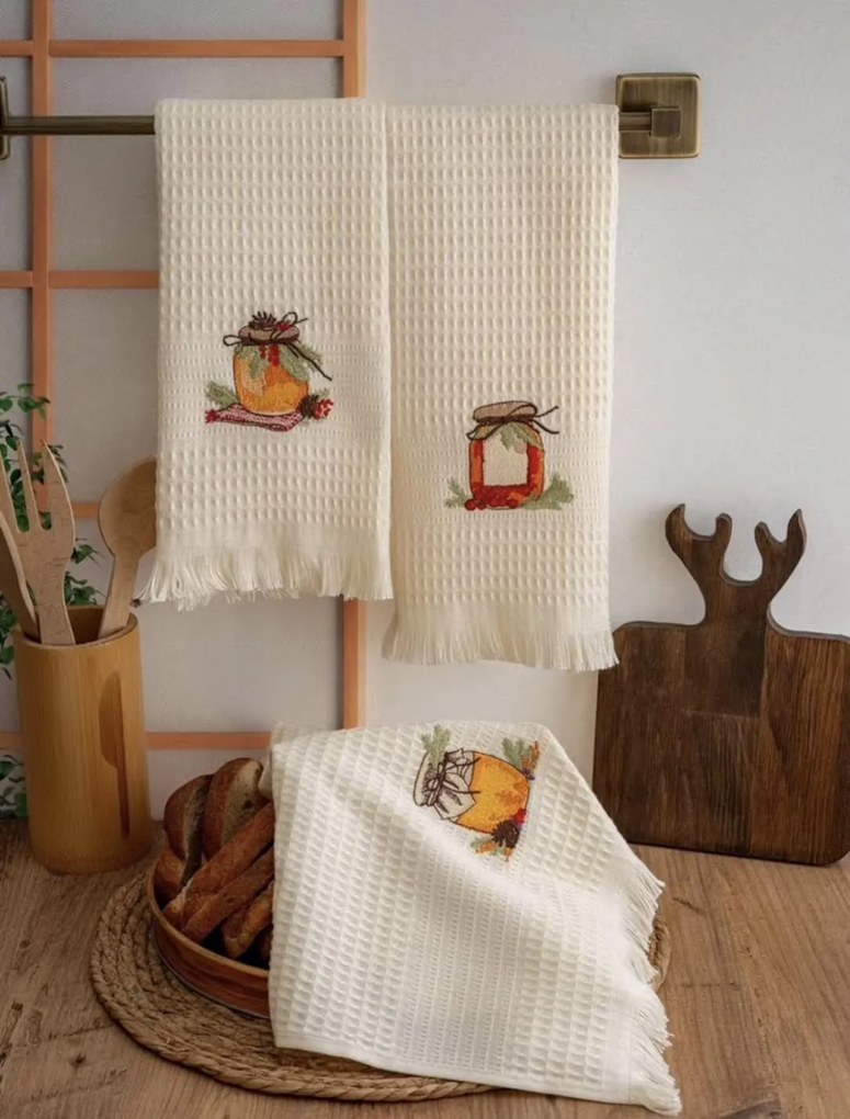 Kuchynské utierky na riad – Lekvár, 3 ks (40×60 cm, 100% bavlna)