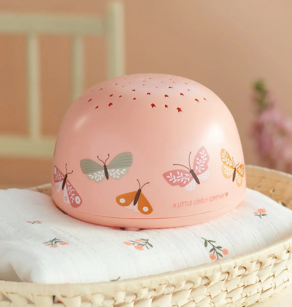 A Little Lovely Company - lampa s projektorom - motýliky