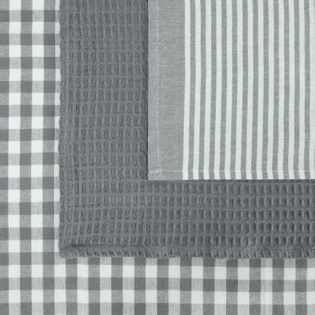 Sada kuchynských utierok LUCY strieborná