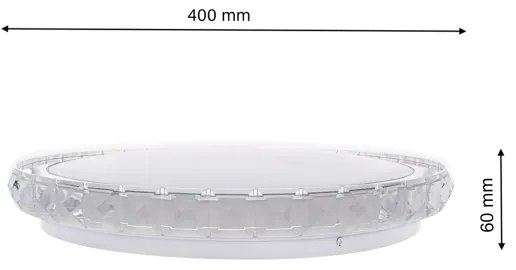 LED Stmievateľné stropné svietidlo LAYLA s diaľkovým ovládačom 1xLED/26W/230V