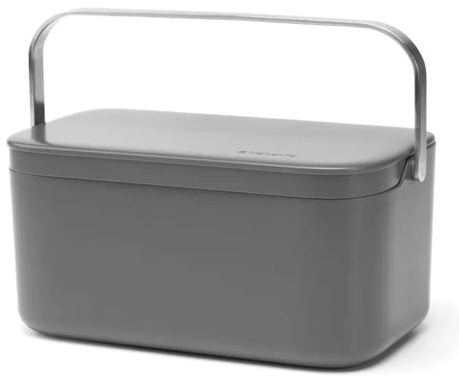 Tmavosivá nádoba na kompostovateľný odpad 1,8 l SinkSide – Brabantia