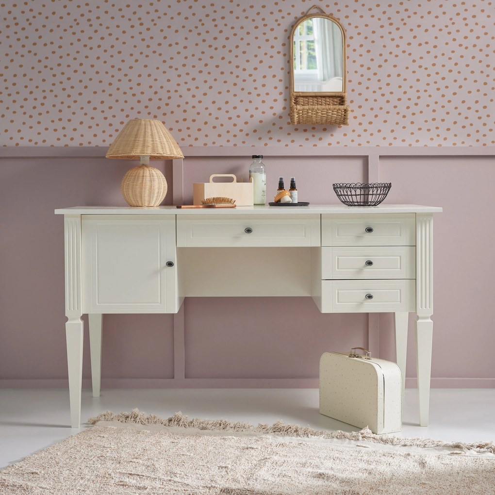 Bellamy Biely písací stôl Ines bureau