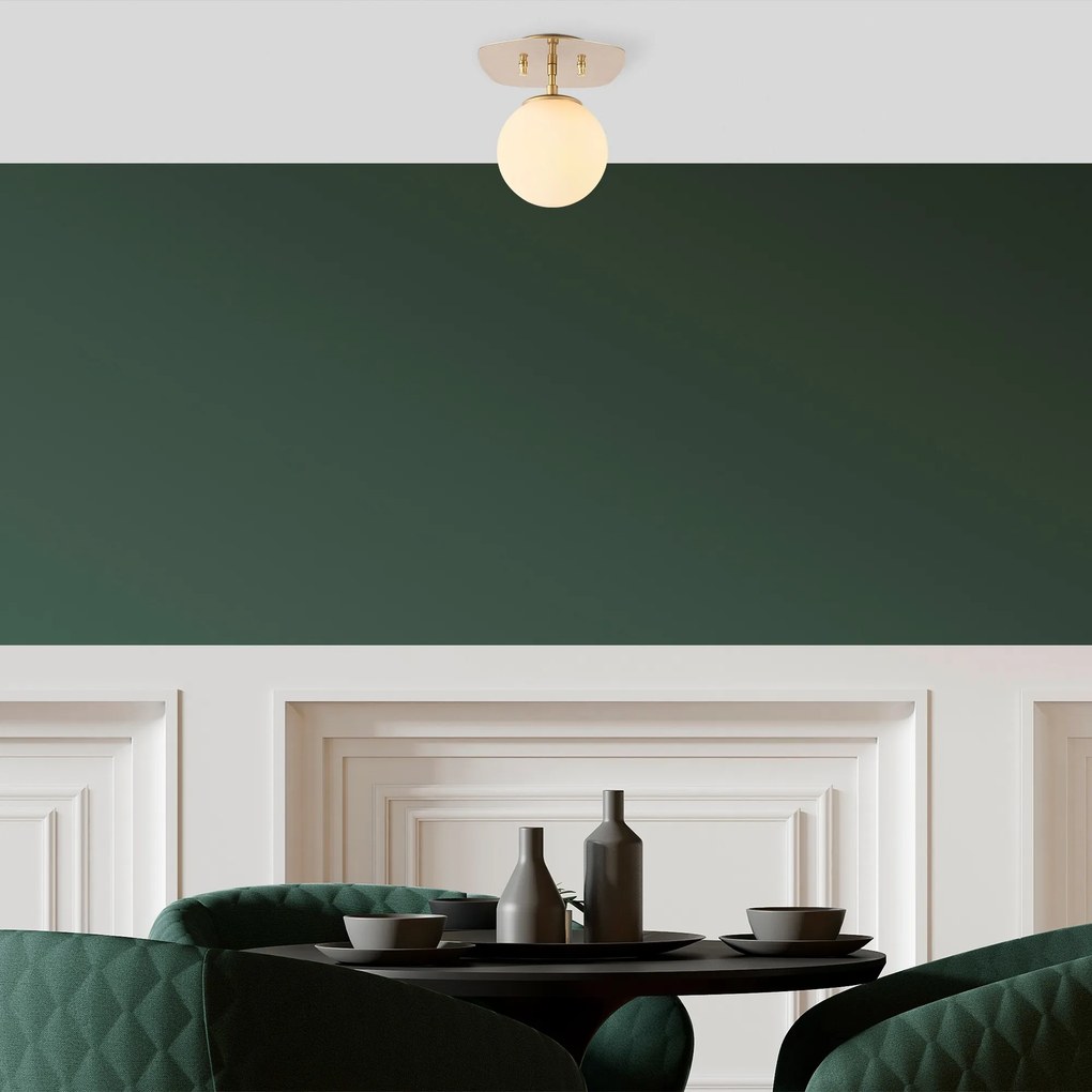 Stropné svietidlo Well II zlaté/biele