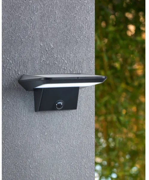 Eglo 48944- LED solárne nástenné svietidlo so senzorom PORRASSA LED/20W/3,7V IP44