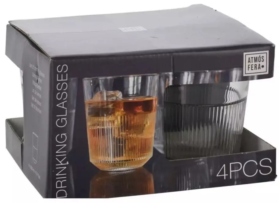 Sada pohárov na whisky Atmos 320 ml, 4 ks