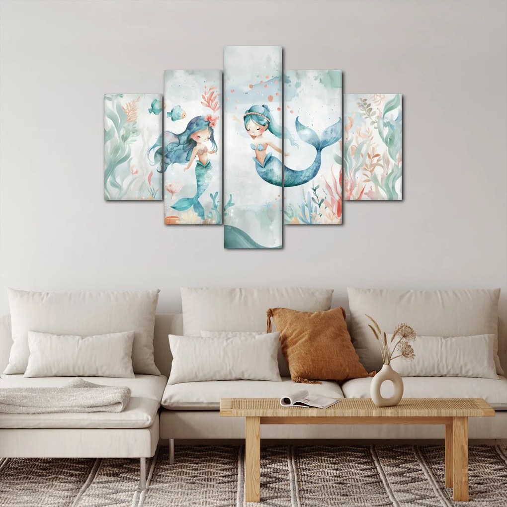 Obraz - Morské panny (150x105 cm)