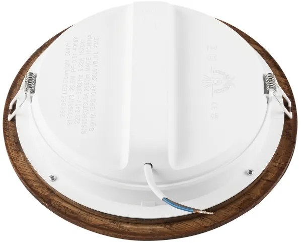 LED Podhľadové svietidlo WOODY SPOT LED/23,5W/230V 4000K čerešňa ø 23,5 cm