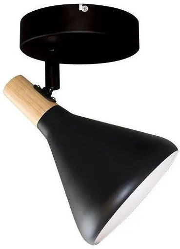 ACA DECOR Prisadené bodové svietidlo FJORD max. 40W/E14/230V/IP20, čierne