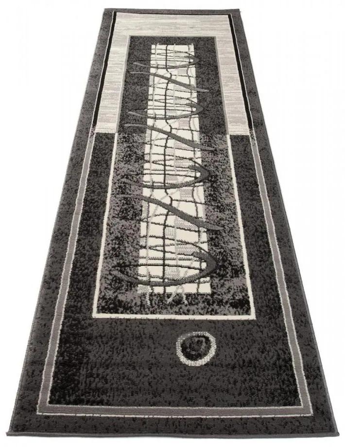 Kusový koberec PP Banan šedý atyp 100x400cm