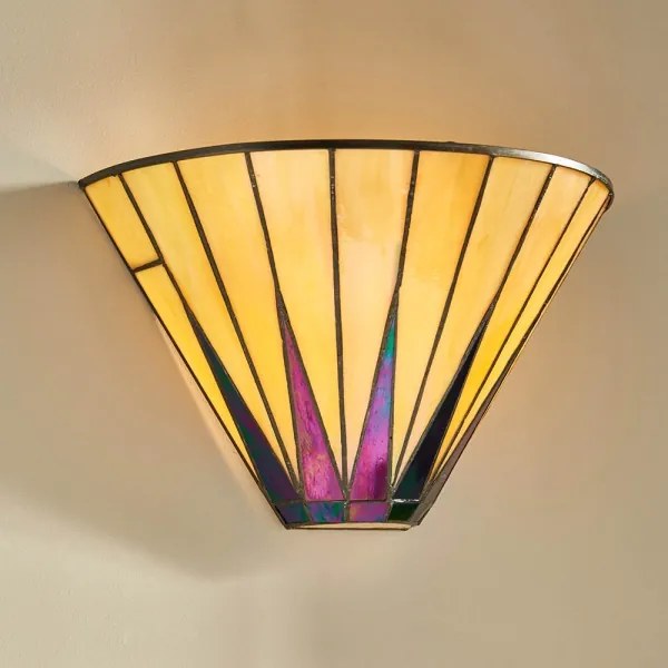 Endon 64046 - Nástenné svietidlo Tiffany DARK STAR 1xE14/40W/230V