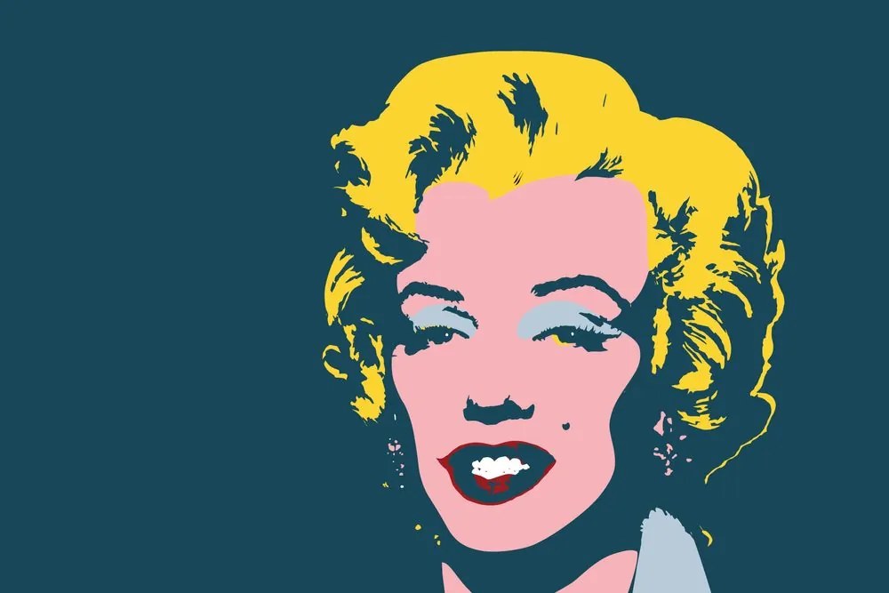 Tapeta Marilyn Monroe v pop art dizajne